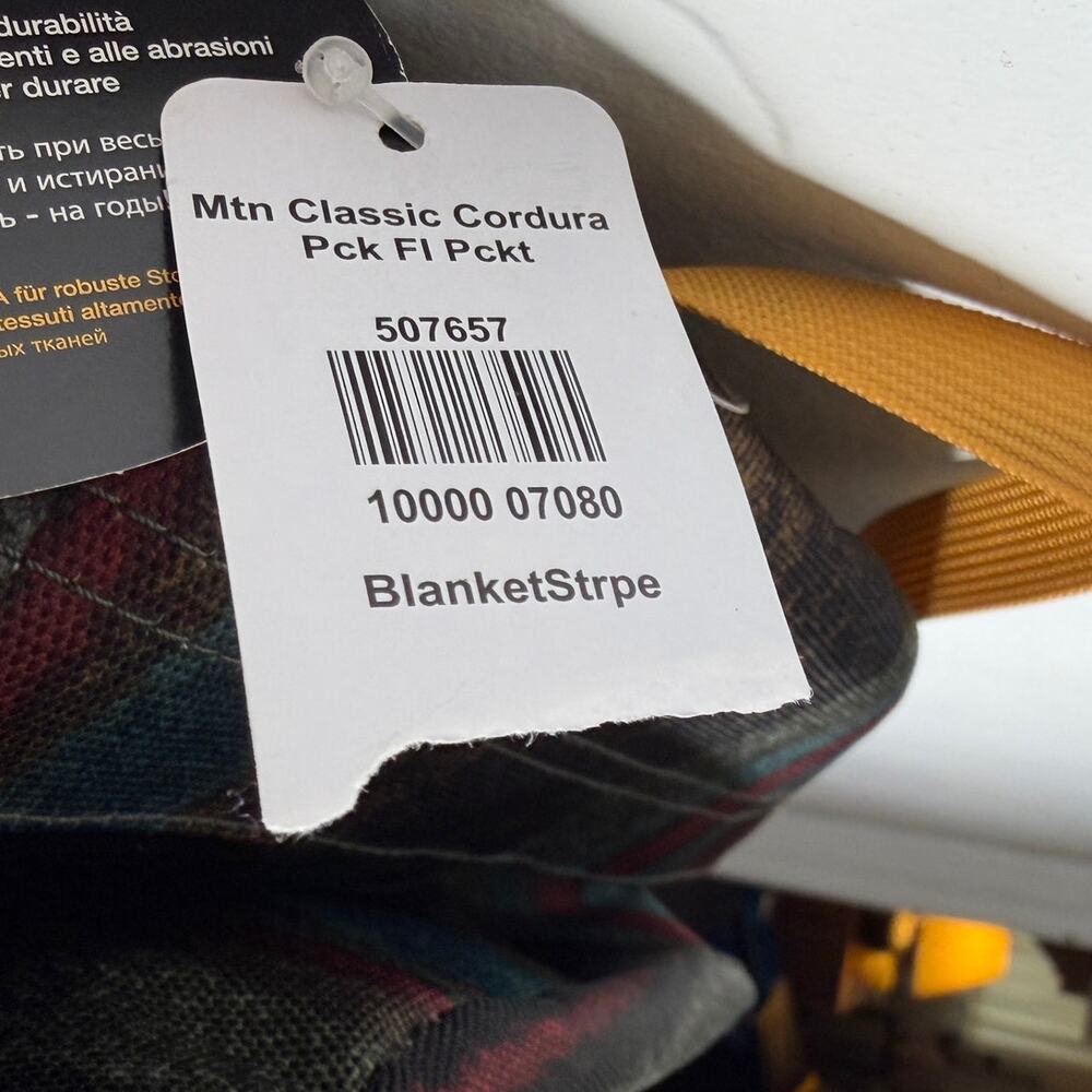 L.L.Bean Mountain Classic Cordura Sherpa Blanket Stripe Backpack NEW - Picture 4 of 6